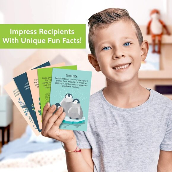 40 Animal Fun Fact Postcards Bulk Pack for Kids Student Friends & Teachers - Picture 5 of 6